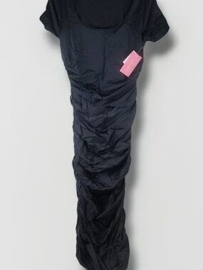 Women's Black Ruched Dress